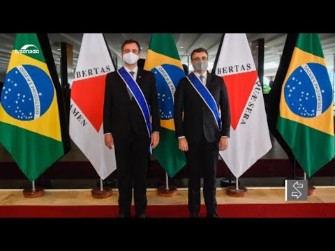 Rodrigo Pacheco recebe homenagem no Itamaraty