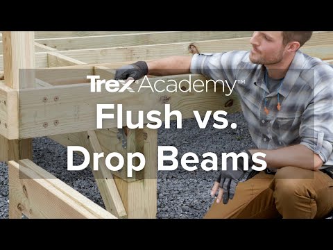 How to Install a Deck Flush Beam vs. Drop Beam | Trex Academy