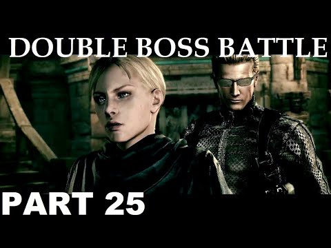 RESIDENT EVIL 5 Gameplay PART 25 - WESKER AND JILL vs CHRIS AND SHEVA (FULL GAME)