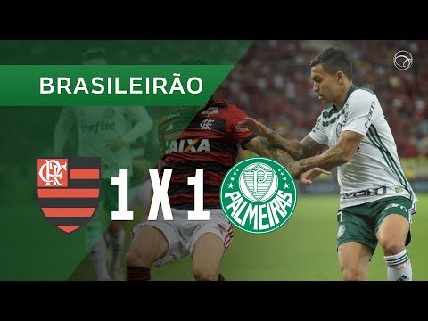 FLAMENGO 1 X 1 PALMEIRAS - GOLS - 27/10 - BRASILEIRÃO 2018
