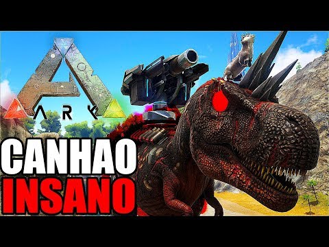 TAMEI O REX MAIS INSANO QUE EU JA VI!!! TEM CANHÃO E FOGO NEGRO!!! - ARK PROMETHEUS V2 #12