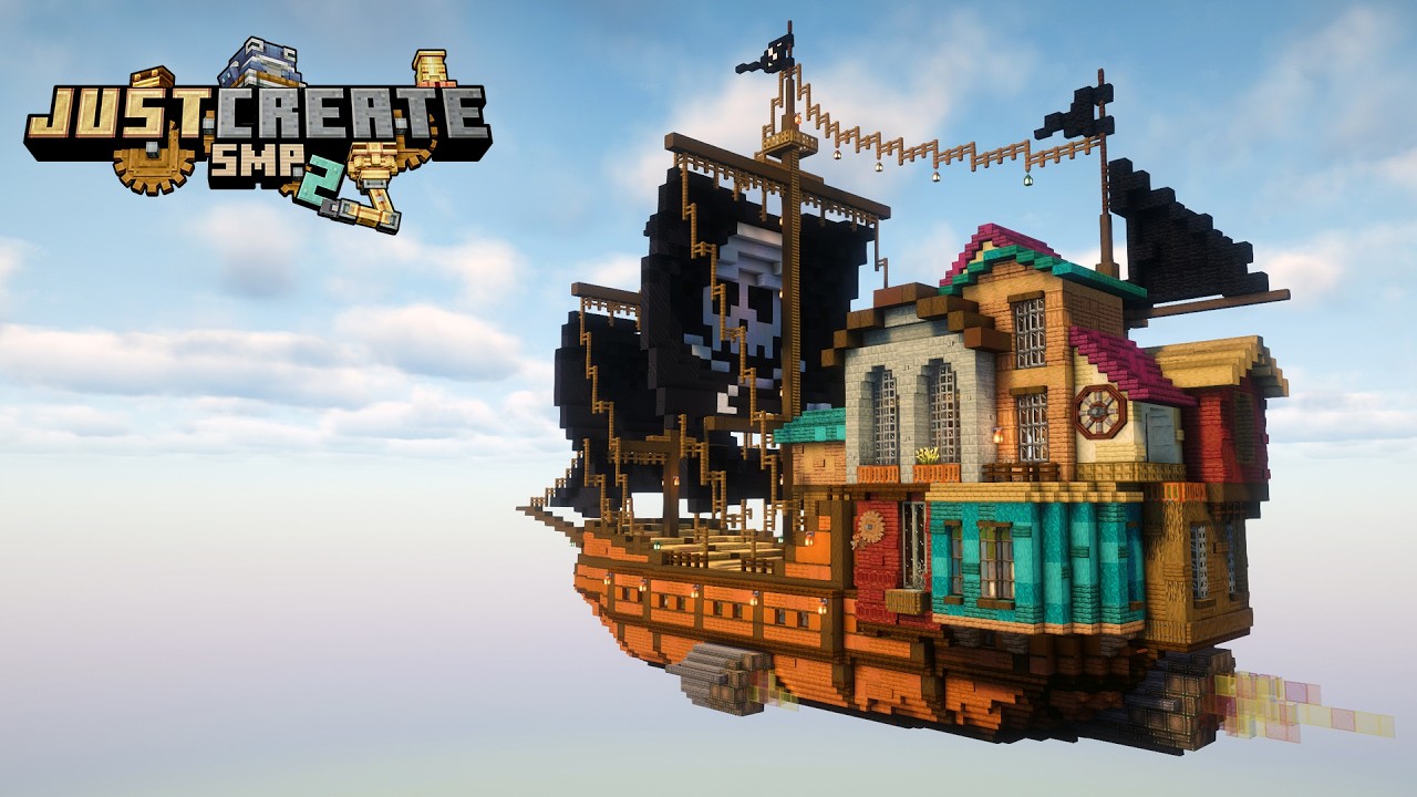 I built a TOWN on an AIRSHIP! Just Create 2: Ep 10