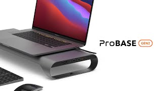 ProBASE Gen2 USB-C 3.1 Laptop Stand (Silver)