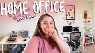 New Decor for My Home Office!! DECORATING OUR NEW APARTMENT! Part 2 | setting up my home office