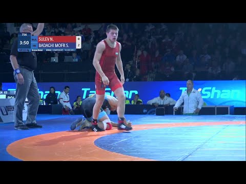 BRONZE GR - 63 kg: N. SULEV (BUL) v. S. BADAGHI MOFR (IRI)