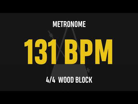 131 BPM 4/4 - Best Metronome (Sound : Wood block)