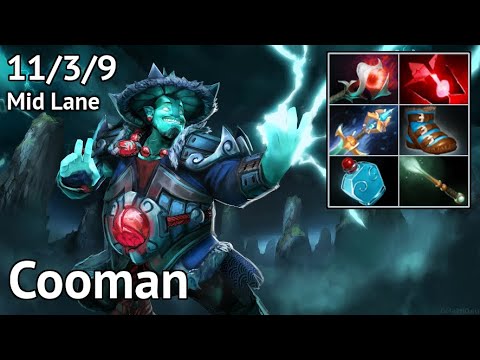 4 VS 5. Storm Spirit. Cooman. Empire. Mid Lane. Full game. Dota 2