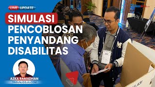 Ramah Penyandang Disabilitas, KPU Kota Yogyakarta Gelar Simulasi Pencoblosan Persiapan Pemilu 2024