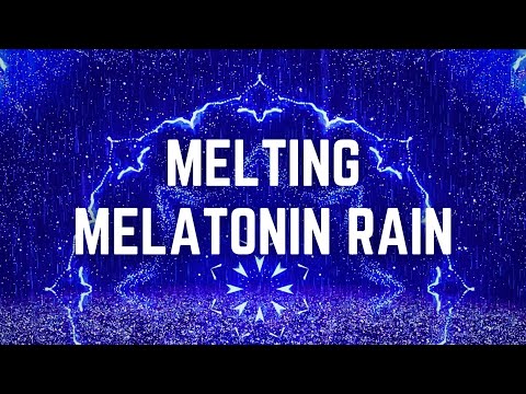 MELTING MELATONIN RAIN | 12 Hours | Black Screen | No Midway Ads | Relax/ Sleep/ Calm Anxiety/ Focus
