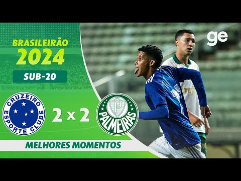 Gols e lances de Cruzeiro x Palmeiras