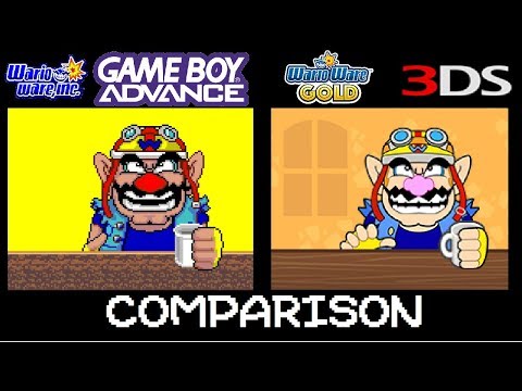 WarioWare Inc (original) vs WarioWare Gold Microgame comparison.