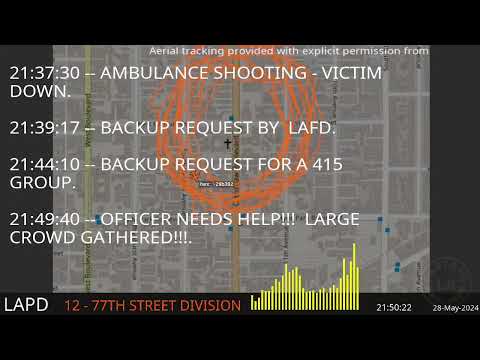 OFFICER NEEDS HELP CALLS at the scene of a FATAL SHOOTING / LAPD Police Scanner Audio / 28-MAY-2024