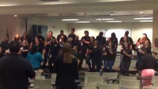 Moreno Valley College Gospel Choir 2014 | Byron Cage - I Will Bless The Lord | Choir Swap Event