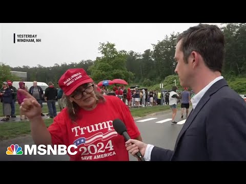 NH Trump supporters dial up rhetoric on 'civil war', stolen votes outside of rally