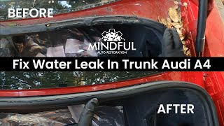 Fix Leaking Water into Trunk Audi A4 | Replacing Deck Lid Seal | Part #8E5827705E | 2003 Audi A4 3.0
