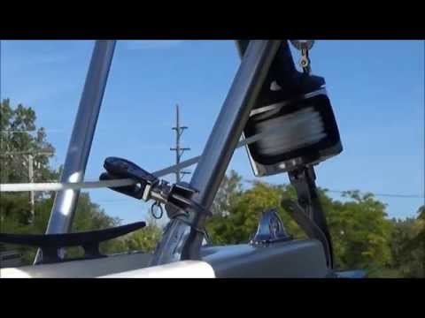 Flex Furler (Adjusting Headstay) Installing Line Kit  On Compact Sailboat