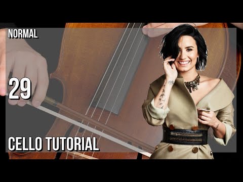 How to play 29 by Demi Lovato on Cello (Tutorial)