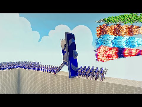 *NEW* GIANT DEFLECTOR + 100x KNIGHT vs EVERY GOD - Totally Accurate Battle Simulator TABS