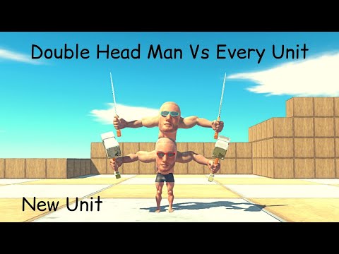 New Update! Double Head Man Vs Every Unit ARBS |Animal Revolt Battle Simulator