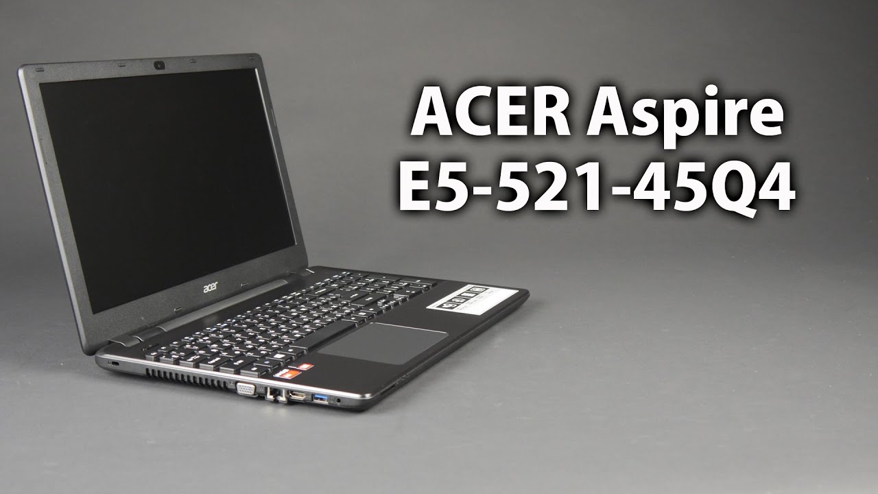 Ноутбук 15,6" Acer Aspire E5-521-43J1 (AMD A4-6210|2Gb|500Gb|DVD-RW| W8.1) Black
