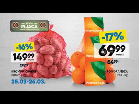 Sveže sa RODA pijace 25. - 26.03.2017.