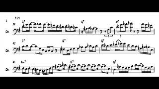 Ray Brown bass solo transcription &quot;Bags&#39; Groove&quot;