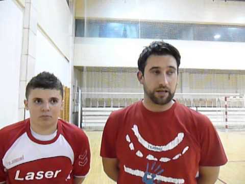 Trener Ismir Bašić i rukometaš Amar Husejnović (ORK Tuzla)