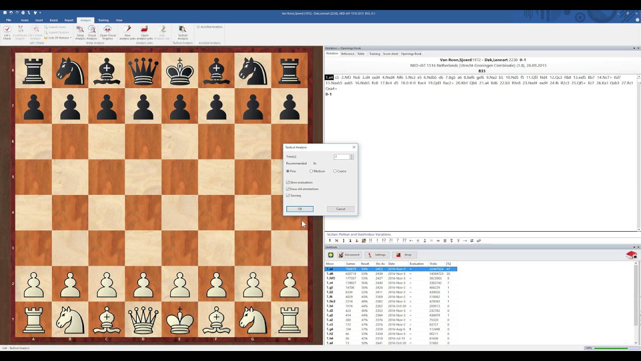 ChessBase 14 - Tactical Analysis