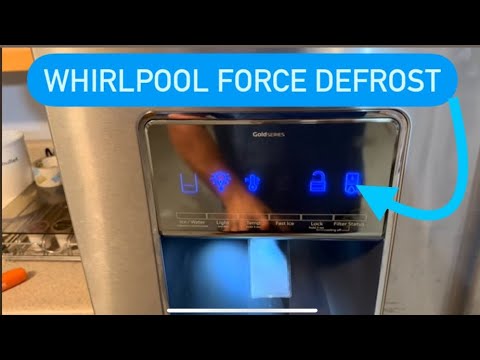HOW TO FORCE DEFROST A WHIRLPOOL REFRIGERATOR! Easy!