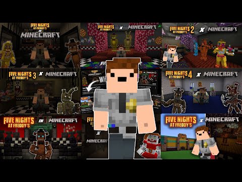 Insane Build: ALL FNAF LOCATIONS in Minecraft