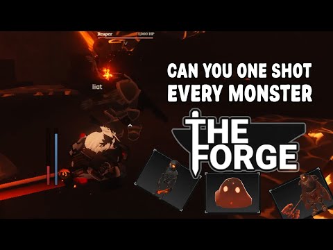 Can You One Shot Every Monster In The Forge Roblox?!