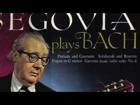 Andrés Segovia - Allemande BWV 996 (J. S. Bach)