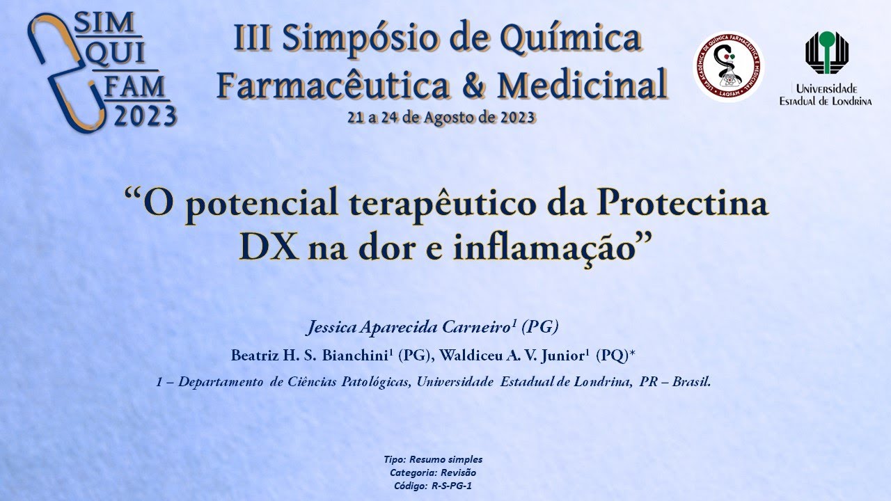 R-S-PG-1: O potencial terapêutico da Protectina DX na dor e inflamação