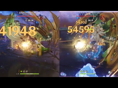 itto Mono Geo vs Itto with C1 Furina Comparison