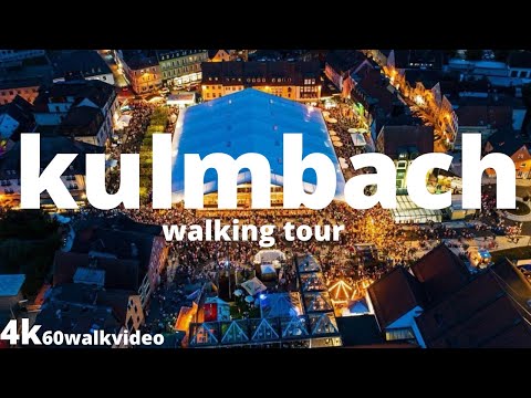 Street Walking tour in KULMBACH   Germany 🇩🇪  Rainy Sunday 2020   4K 60fps UHD