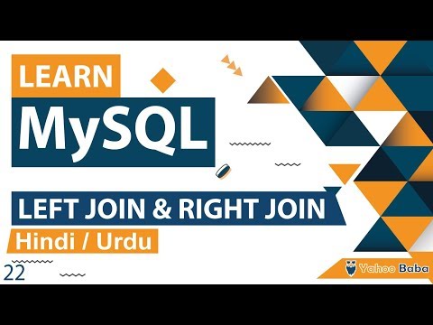 MySQL LEFT JOIN RIGHT JOIN Tutorial in Hindi Urdu