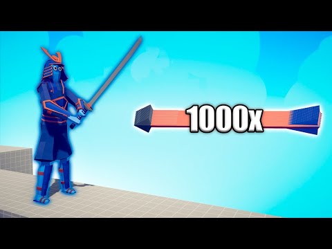SAMURAI GIANT vs 1000x OVERPOWERED UNITS - TABS | Totally Accurate Battle Simulator 2024