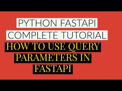 Fastapi Python Complete Tutorialhow To Use Query Parameters In Fastapi Tutorial6