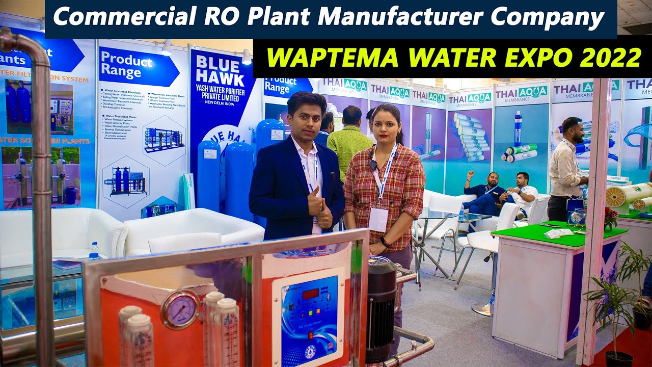 Commercial RO water purifier 1000 lph capacity | WAPTEMA water expo 2022 Delhi | Commercial RO plant