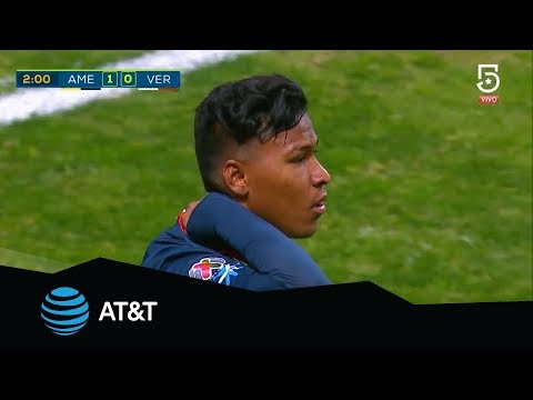 Roger Martínez's goal | América 1-0 Veracruz | Apertura 2018 - Matchday 17 | Presented by AT&T