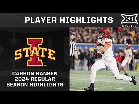 Carson Hansen 2024 Regular Season Highlights | Big 12 Football