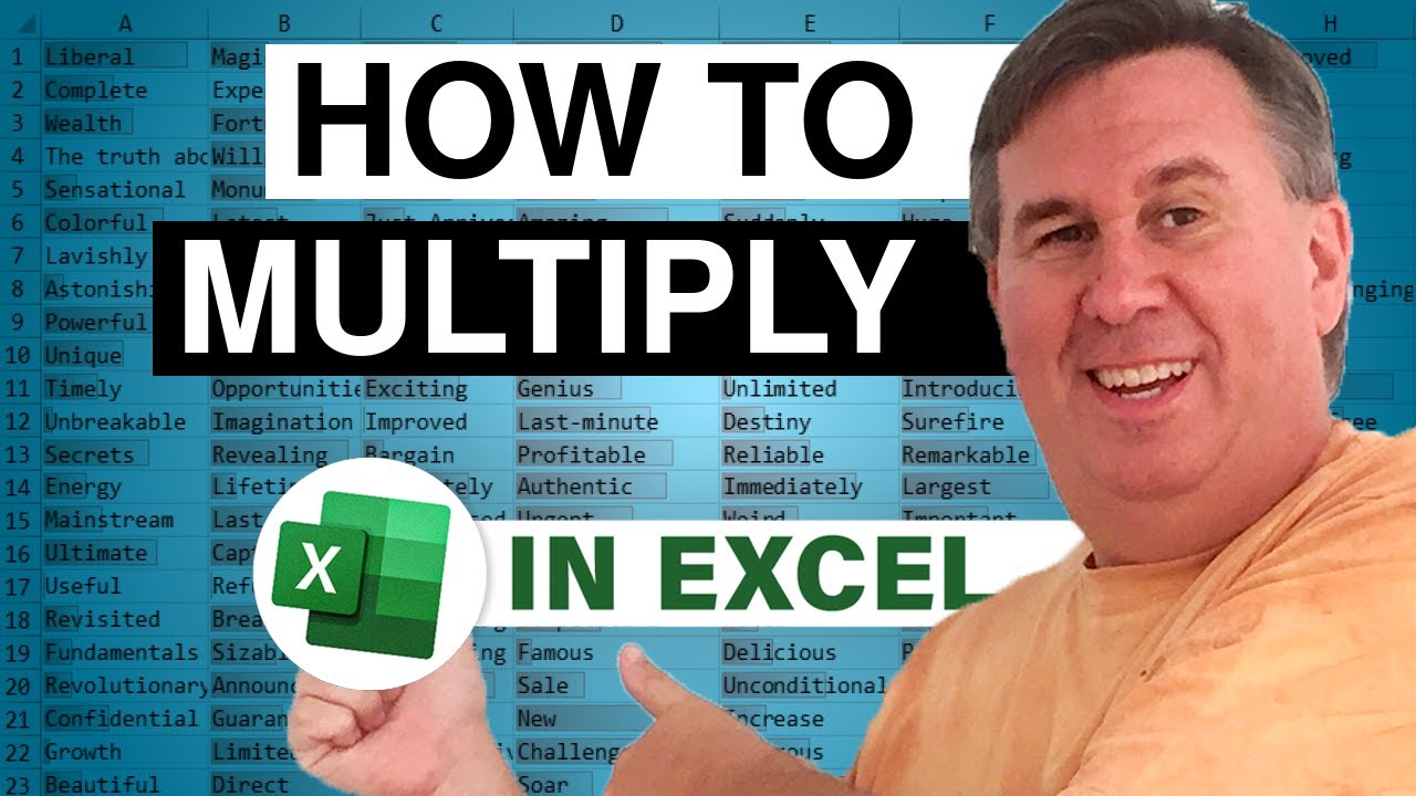 How To Multiply In Excel