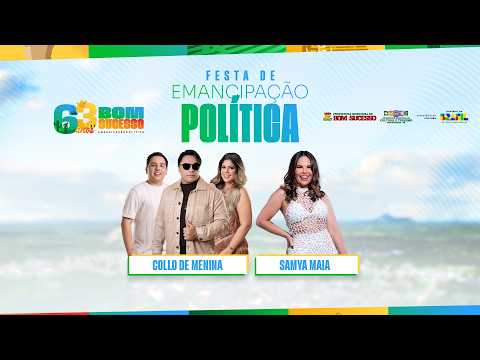 🔴 FESTA DE EMANCIPAÇÃO POLÍTICA - PREFEITURA DE BOM SUCESSO - (14/06/26)