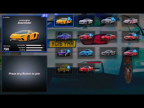 The Grand Tour Game - All Cars | List (PS4 HD) [1080p60FPS]