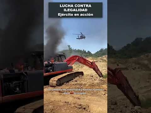 Ejército destruye maquinaria ilegal en Colombia 🇨🇴