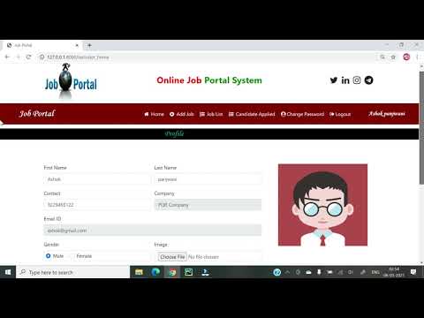 1 Django Project || Online Job Portal Project || Hindi