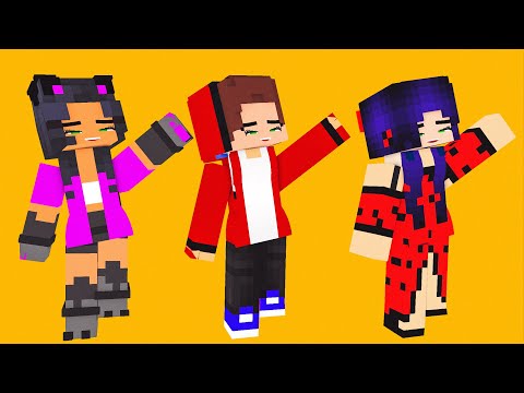 Super Idol Dance Meme /Aphmau  Ladybug  And JJ // Minecraft Animation