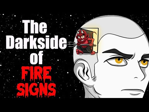 The Dark Side of The Fire Signs🔥 😈.#aries #leo #sagittarius