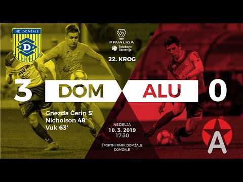 22.krog: Domžale - Aluminij 3:0 ; Prva liga Telekom Slovenije 2018/2019