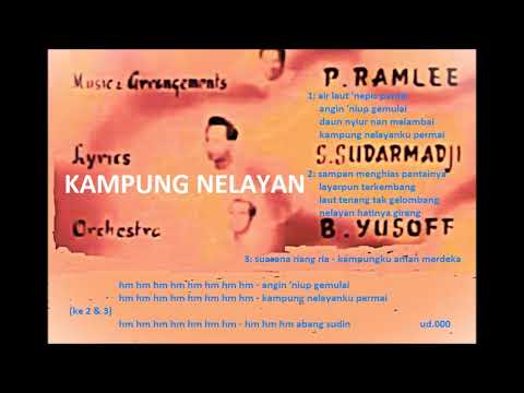 Asiah dgn. Orkes B. Yusoff - Kampung Nelayan (P. Ramlee/S. Sudarmadji) - OST "Bujang Lapok" - 1957